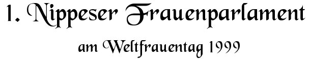 1. Nippeser Frauenparlament